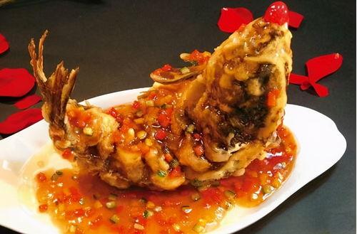 糖醋鱼图片大全大图,酸甜可口，色香味俱全的美味佳肴