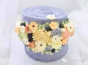 韩式双层蛋糕图片大全,精致层次与甜蜜诱惑的视觉盛宴