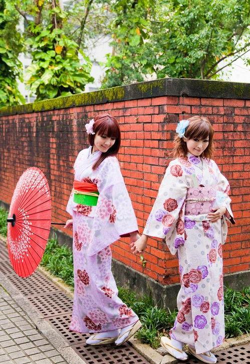 日本和服美女摄影图,日本和服美女摄影图中的古典韵味